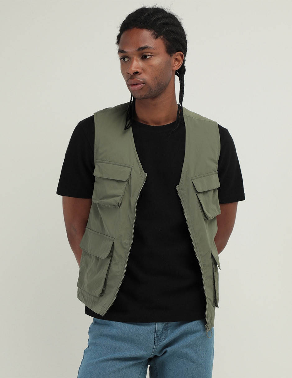 Chaleco con bolsillos para hombre Chaleco con bolsillos para hombre