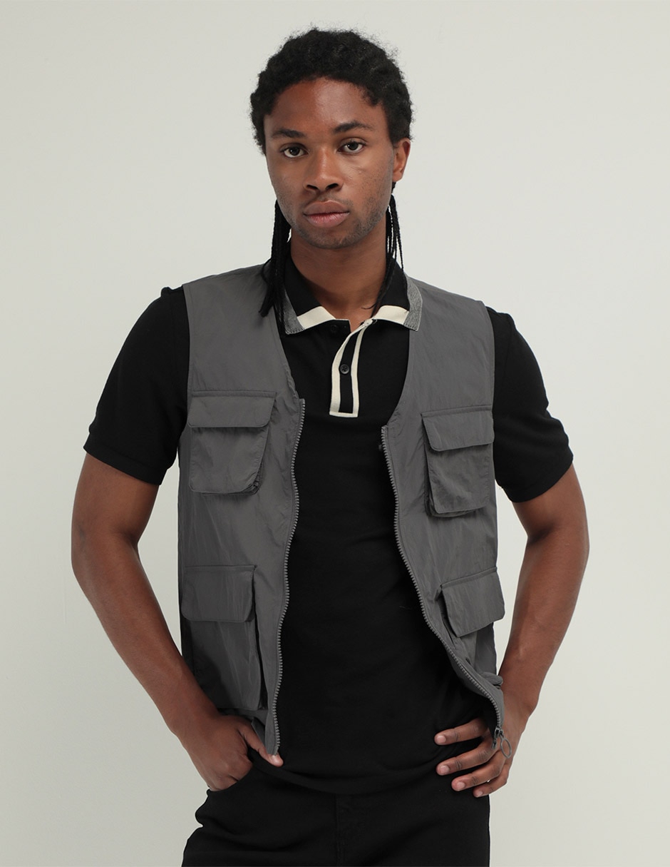 Chaleco con bolsillos para hombre Chaleco con bolsillos para hombre