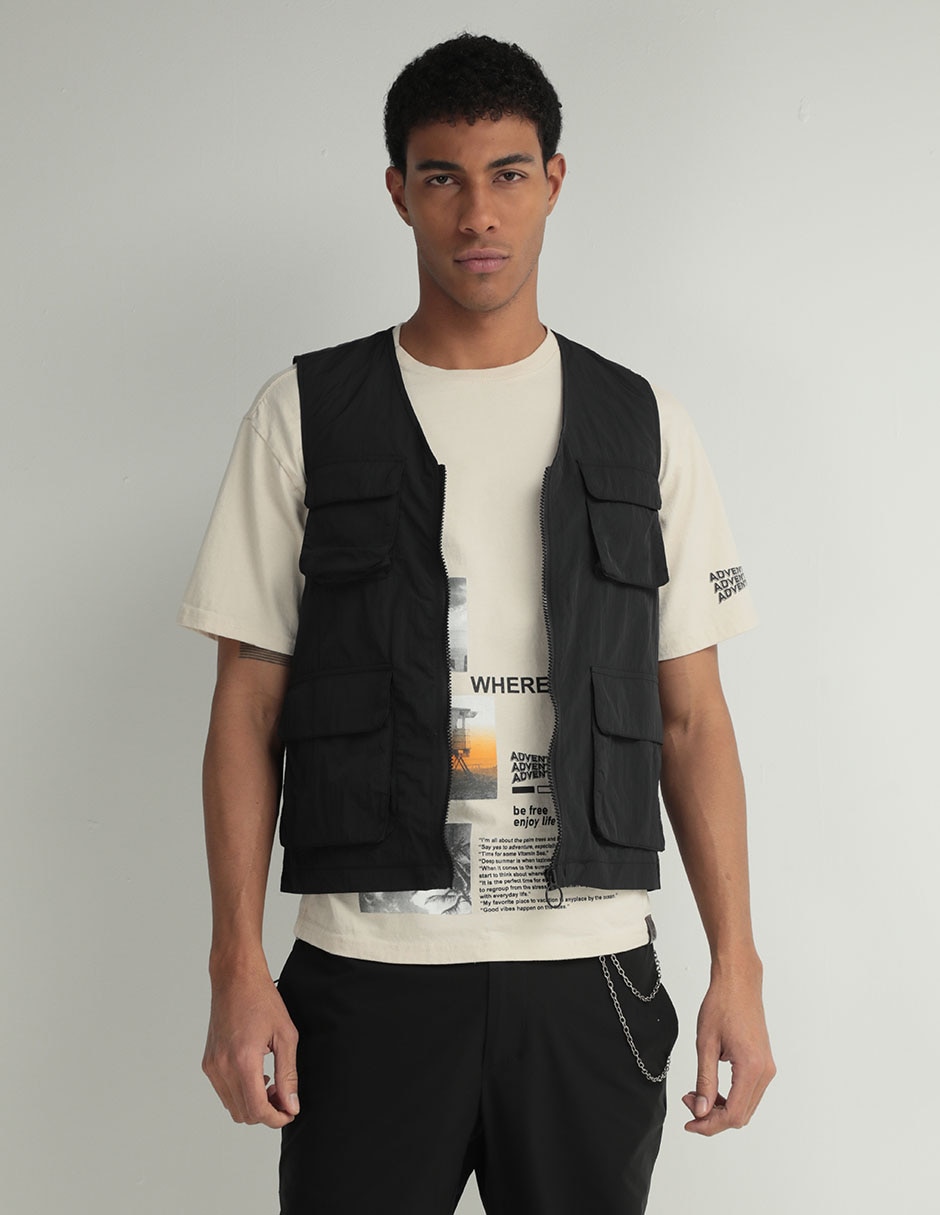 Chaleco con bolsillos para hombre Chaleco con bolsillos para hombre