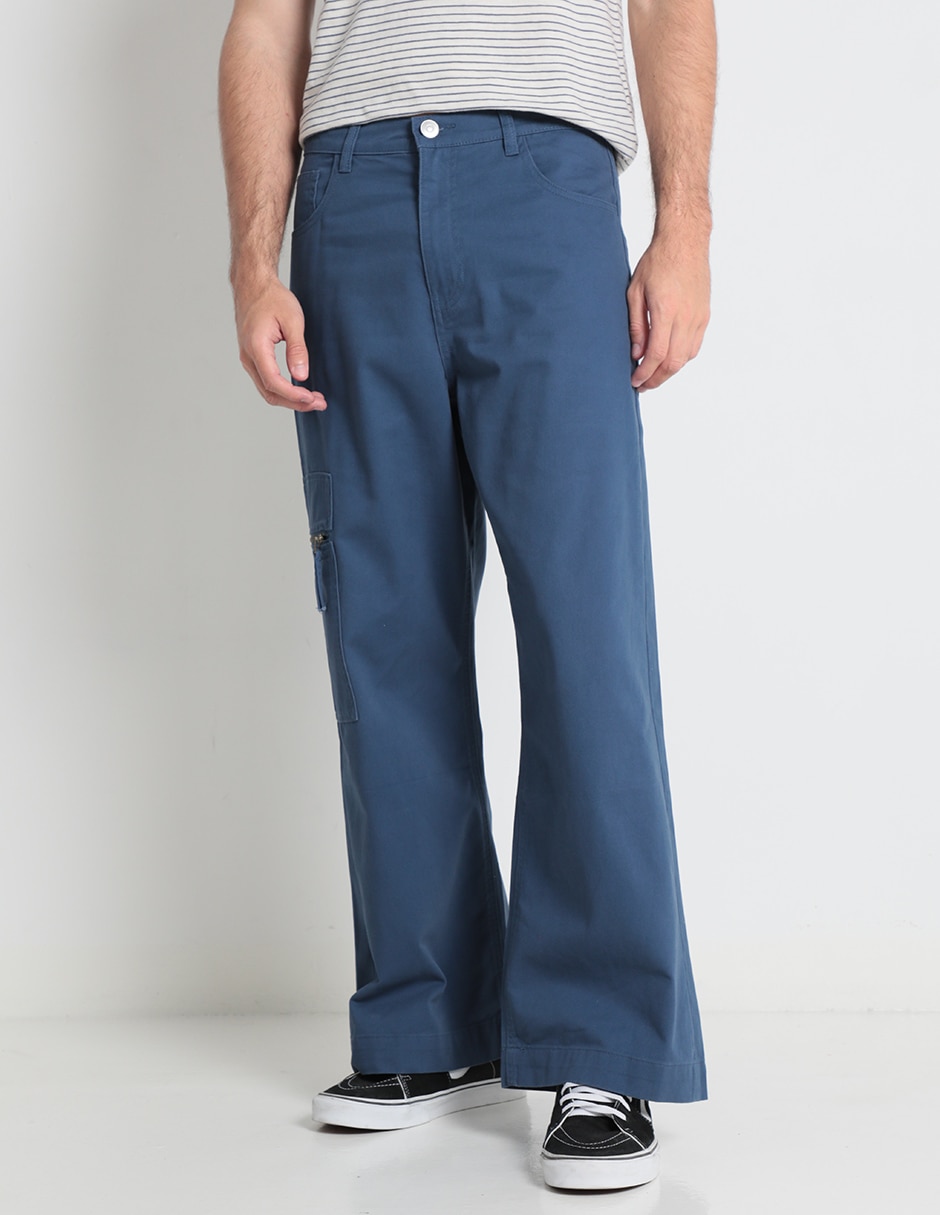 Pantalón amplio de algodón para hombre