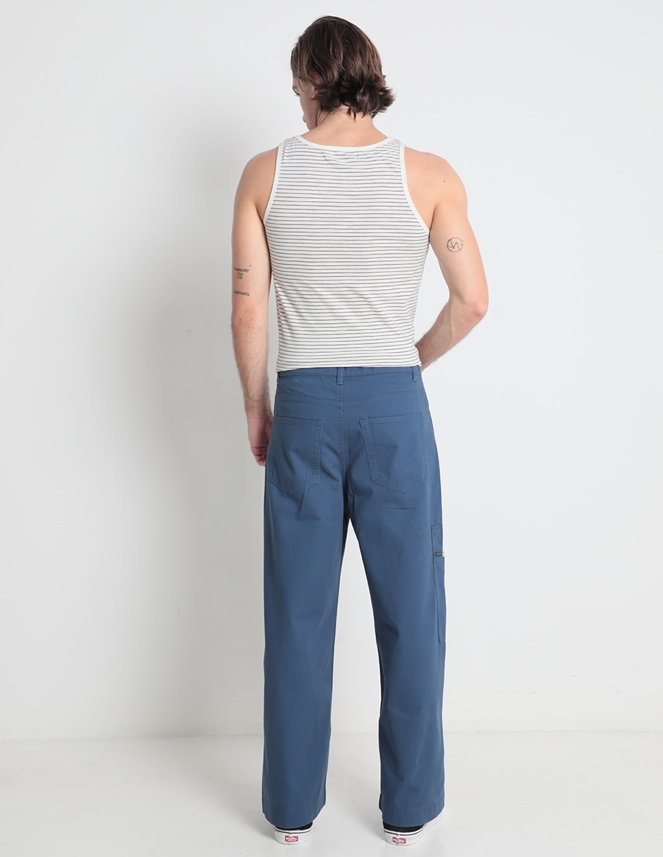 Pantalón amplio de algodón para hombre 4