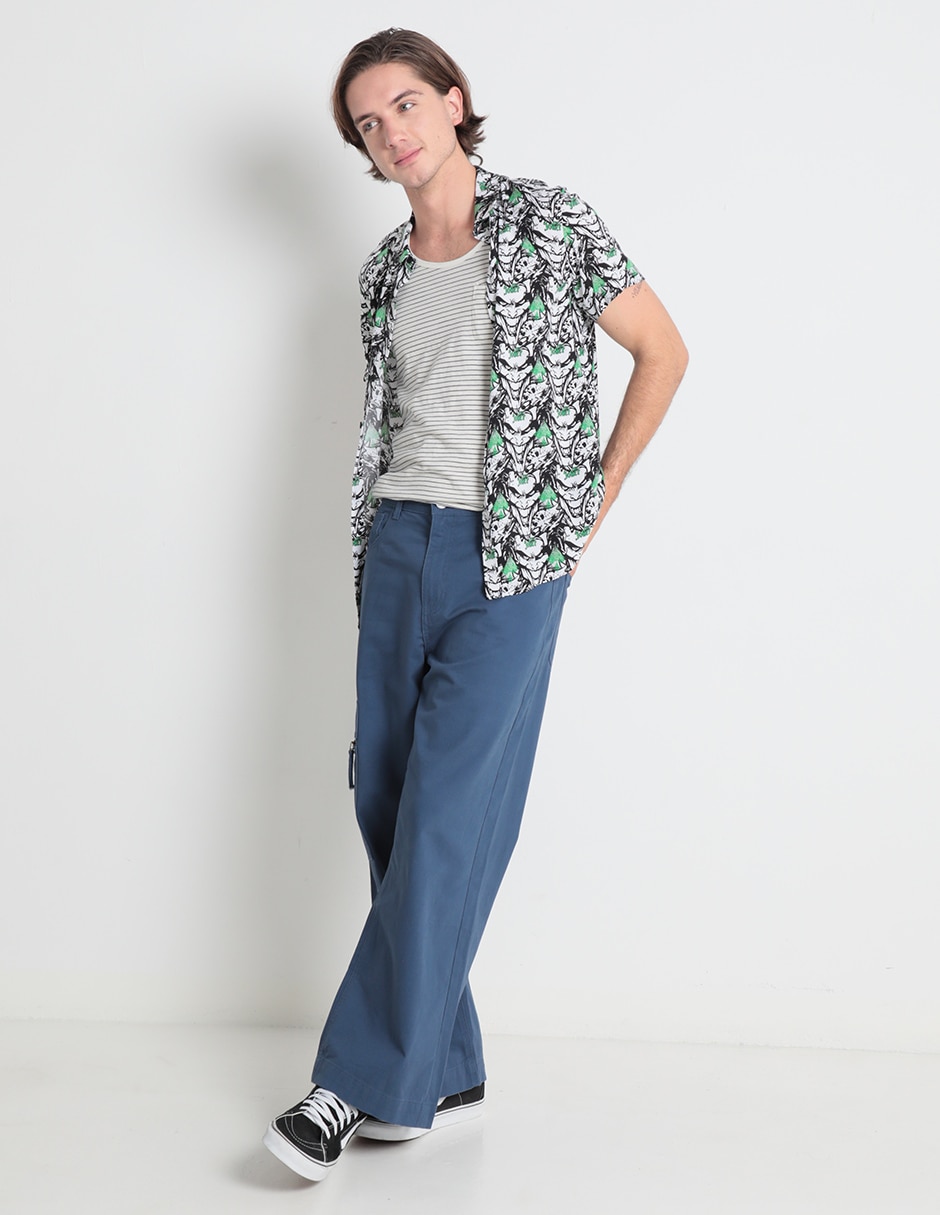 Pantalón amplio de algodón para hombre 3