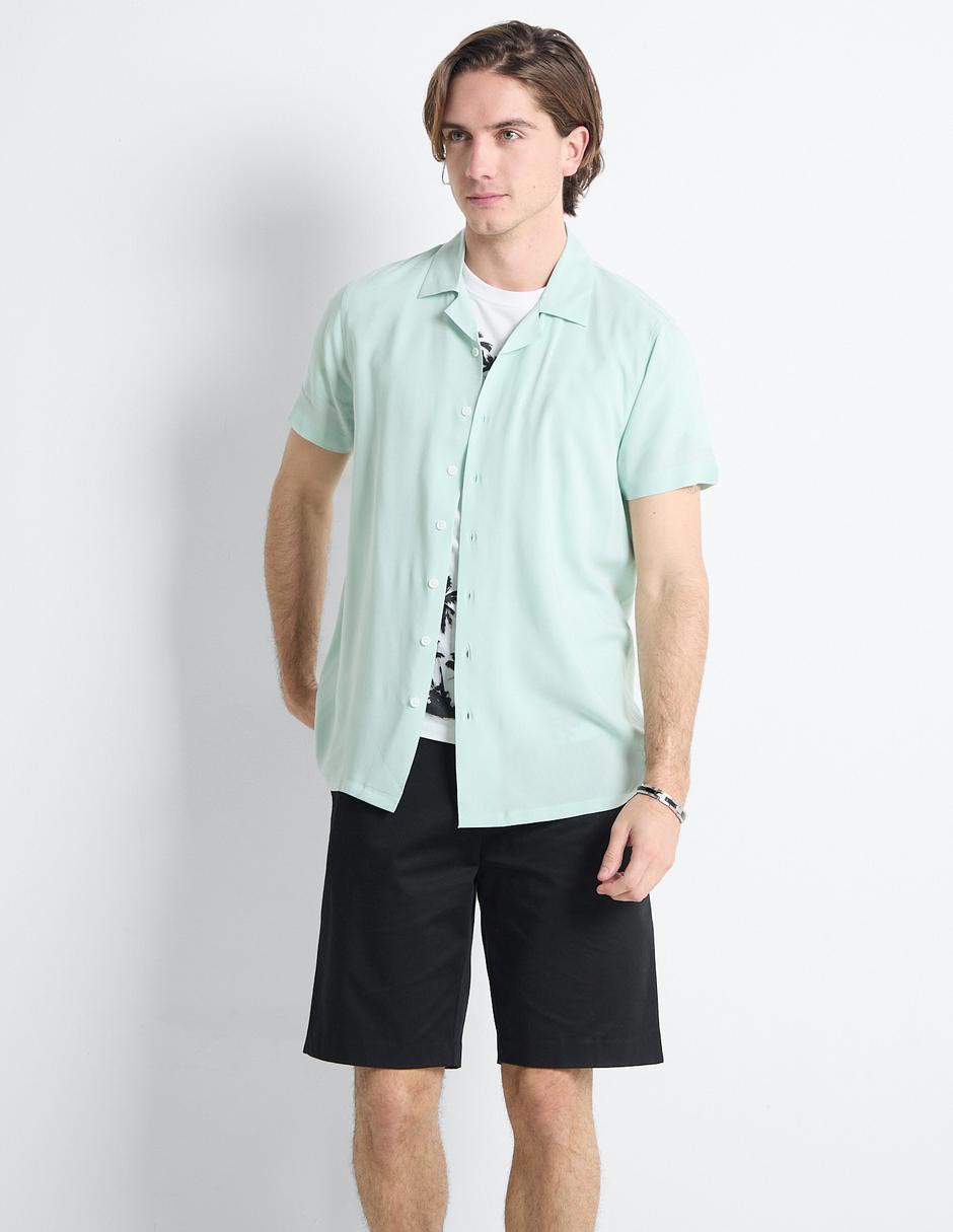 Camisa casual manga corta para hombre 1
