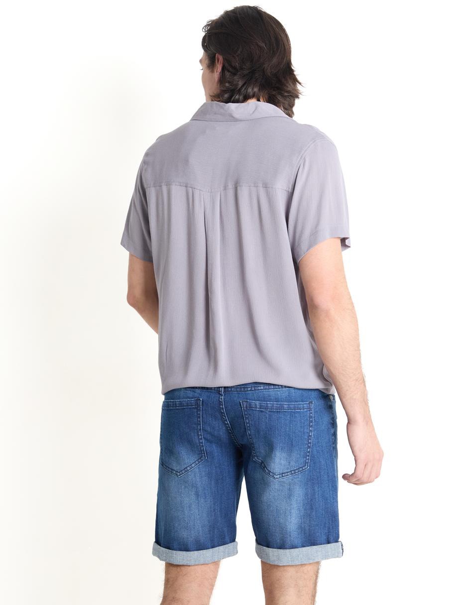 Camisa casual manga corta para hombre 2