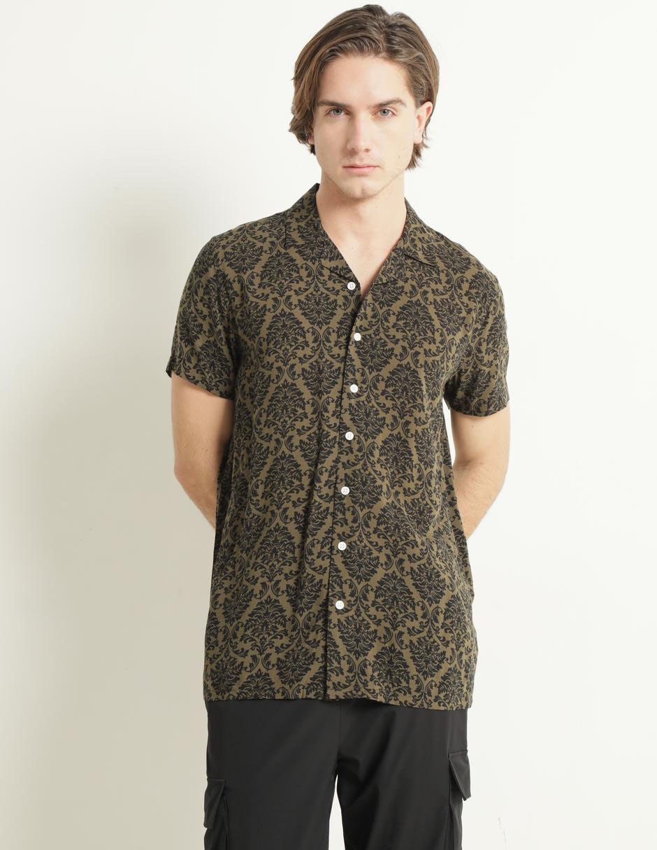 Camisa casual manga corta para hombre
