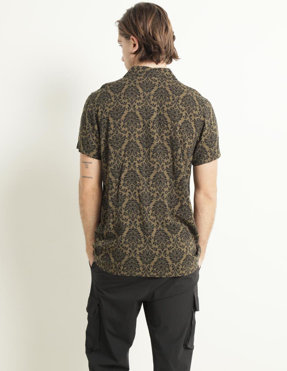 Camisa casual manga corta para hombre