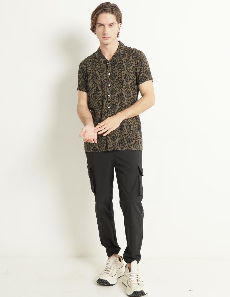 Camisa casual manga corta para hombre