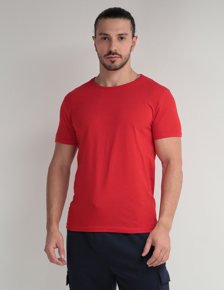 Playera cuello redondo para hombre