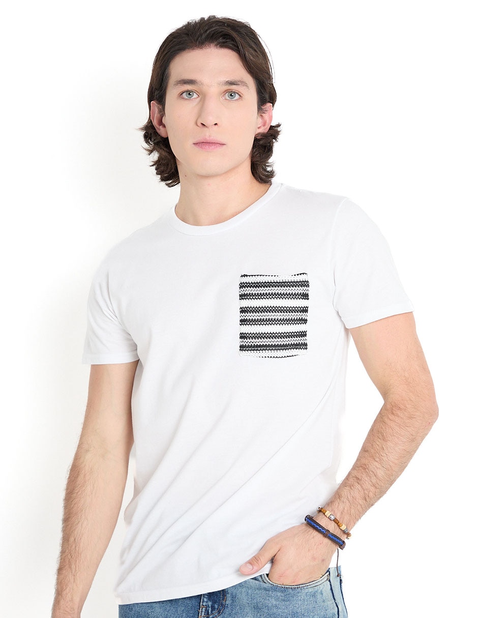 Playera cuello redondo para hombre
