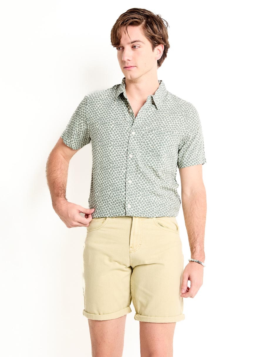 Bermuda de algodón para hombre