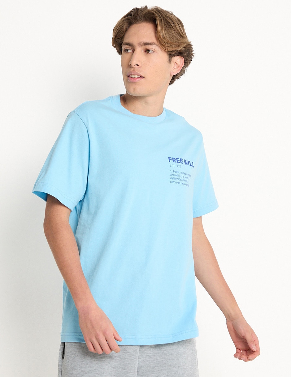 Playera cuello redondo para hombre