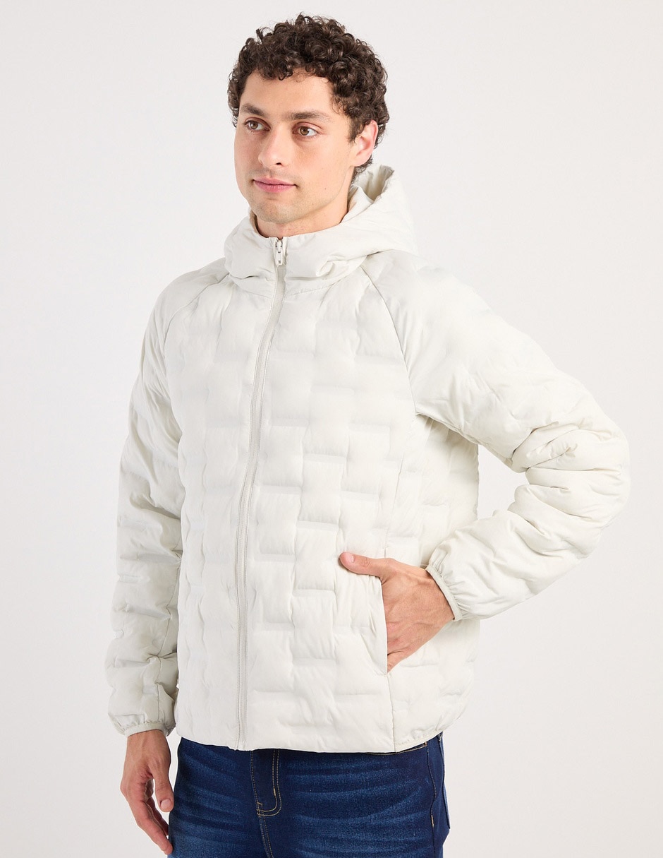 Chamarra acolchada con bolsillos para hombre Chamarra acolchada con bolsillos para hombre