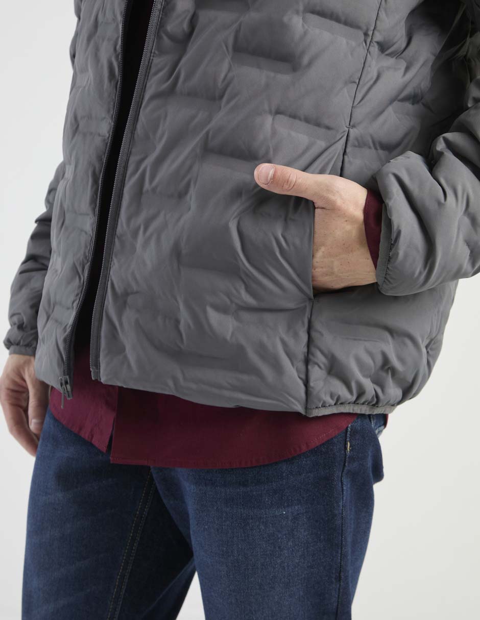 Chamarra acolchada con bolsillos para hombre 2