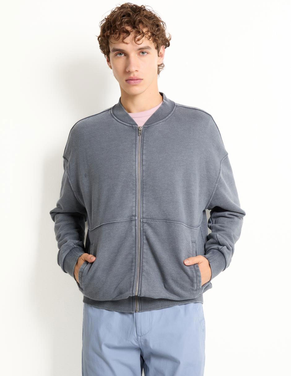 Chamarra casual con bolsillos para hombre