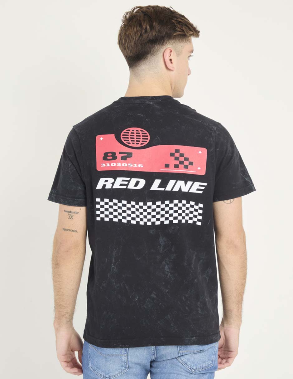 Playera Non Stop Red Line cuello redondo para hombre