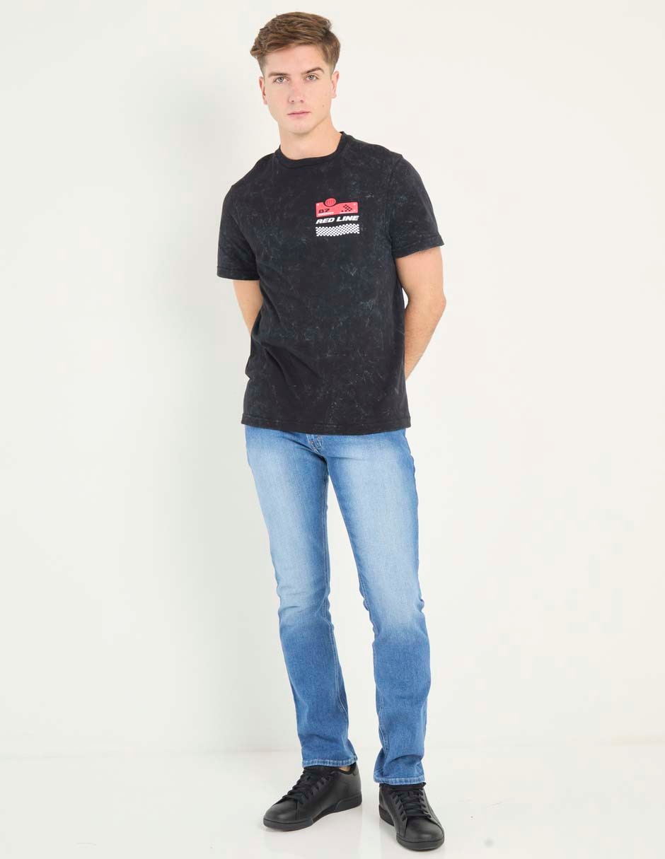 Playera Non Stop Red Line cuello redondo para hombre
