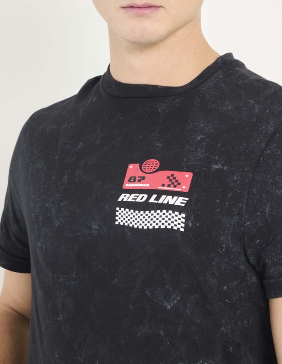 Playera Non Stop Red Line cuello redondo para hombre