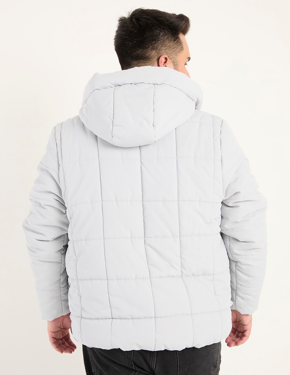Chamarra acolchada con bolsillos para hombre