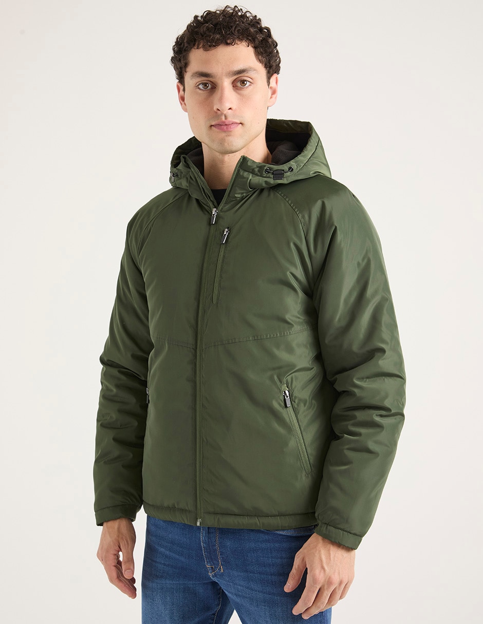 Chamarra casual con bolsillos para hombre
