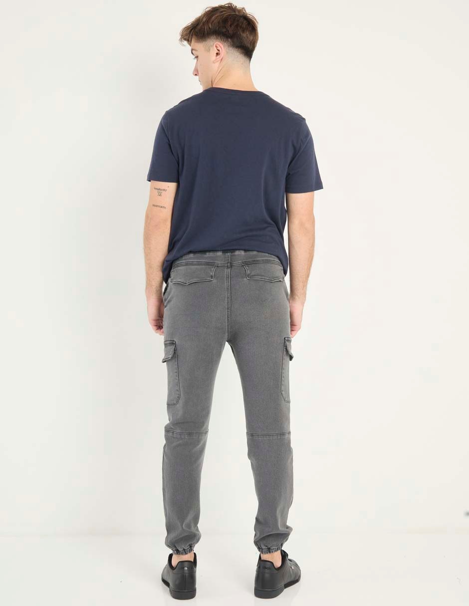 Jeans cargo slim para hombre 5
