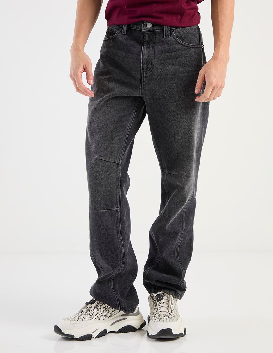 Jeans carpenter straight Non Stop deslavado para hombre