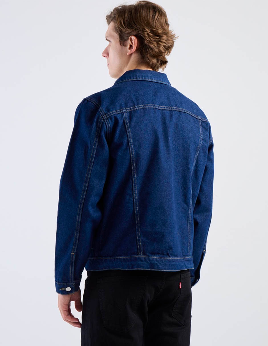 Chamarra casual de mezclilla con bolsillos para hombre 6