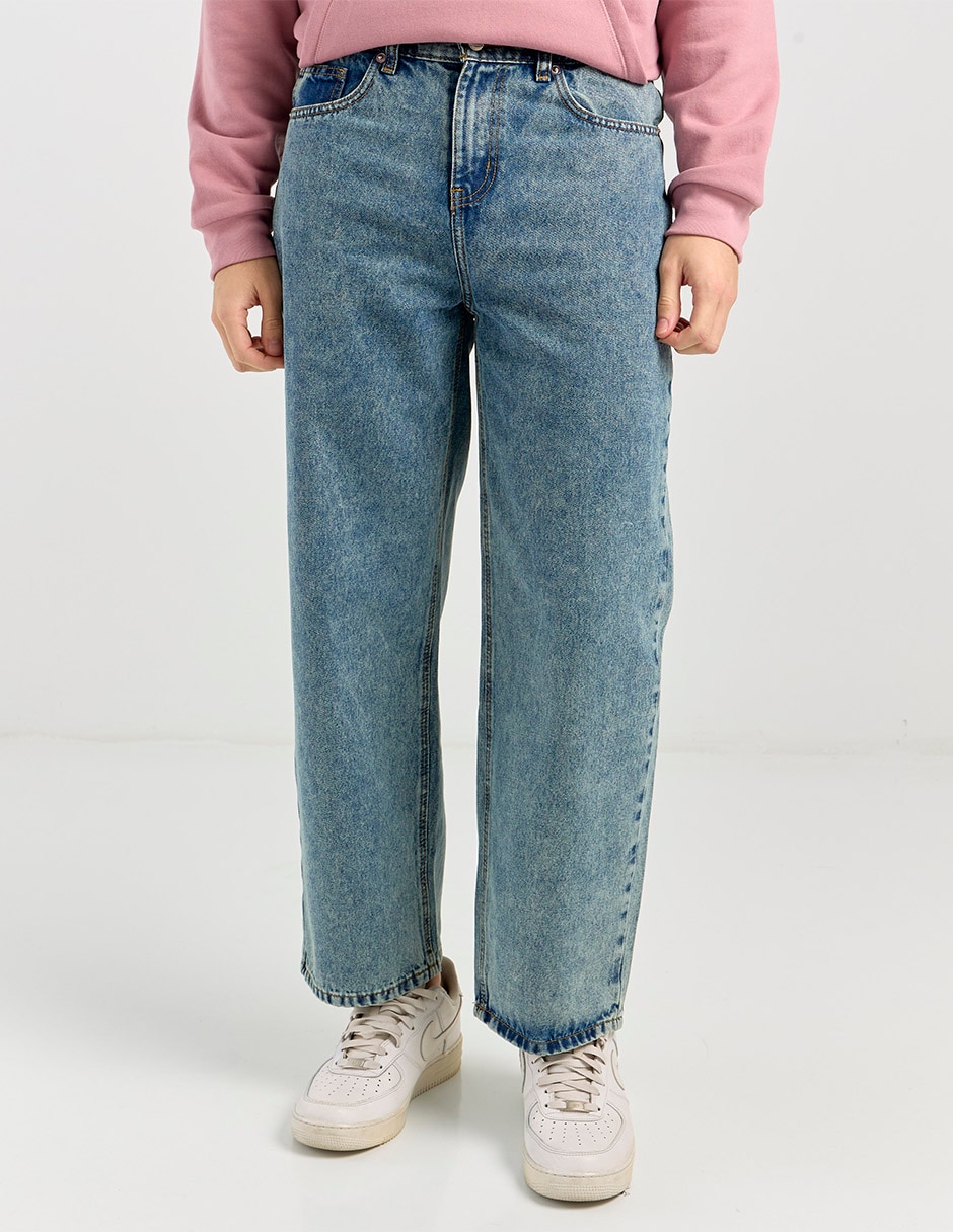 Jeans straight Non Stop lavado stone wash para hombre