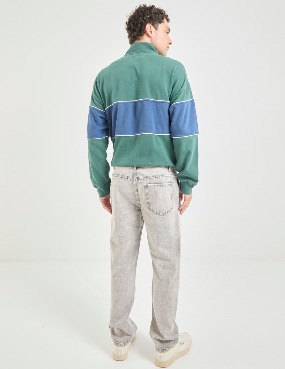 Jeans straight deslavado para hombre