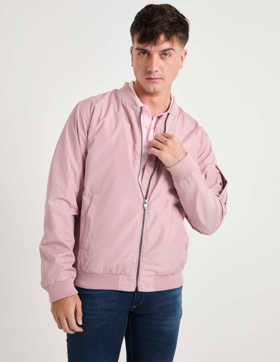 Chamarra bomber con bolsillos para hombre Chamarra bomber con bolsillos para hombre