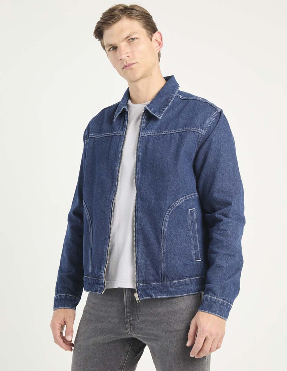 Chamarra harrington Non Stop de mezclilla para hombre
