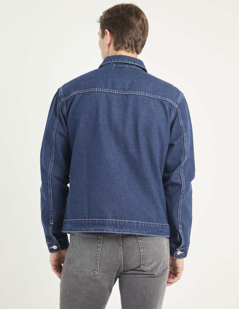 Chamarra harrington Non Stop de mezclilla para hombre