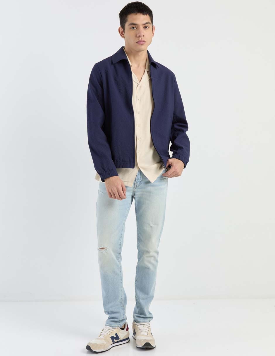 Camisa casual Nop Stop de algodón manga corta para hombre