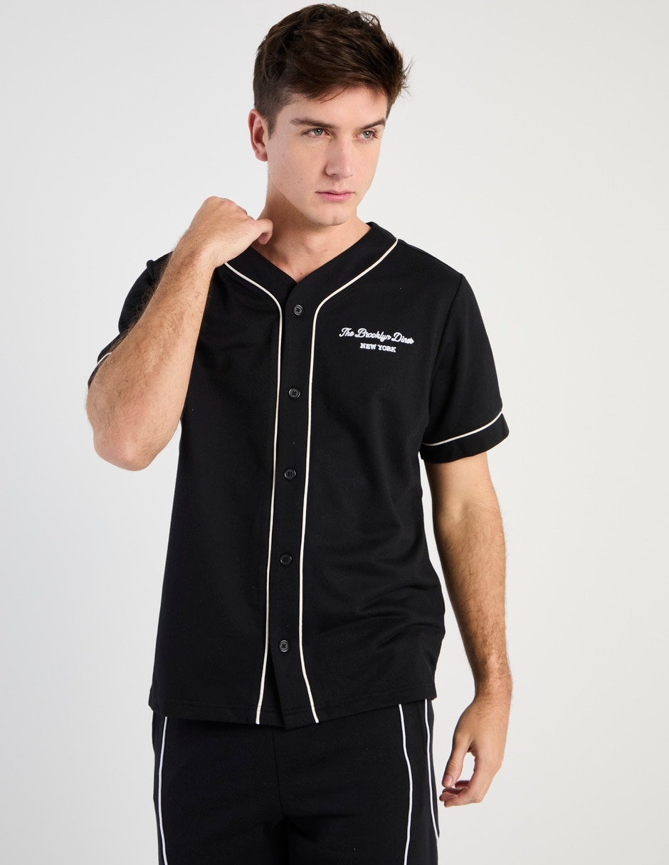 Camisa casual de algodón manga corta para hombre