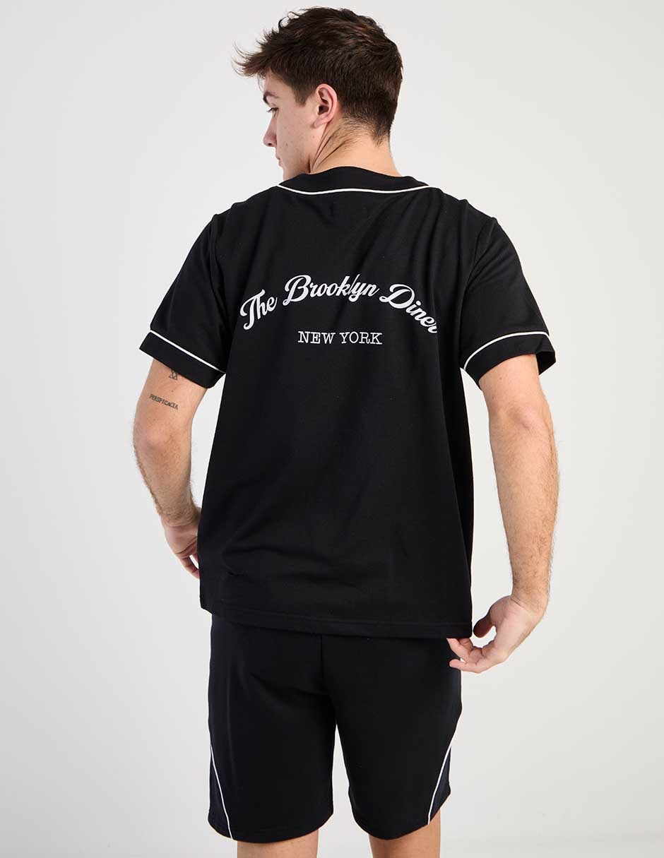 Camisa casual de algodón manga corta para hombre