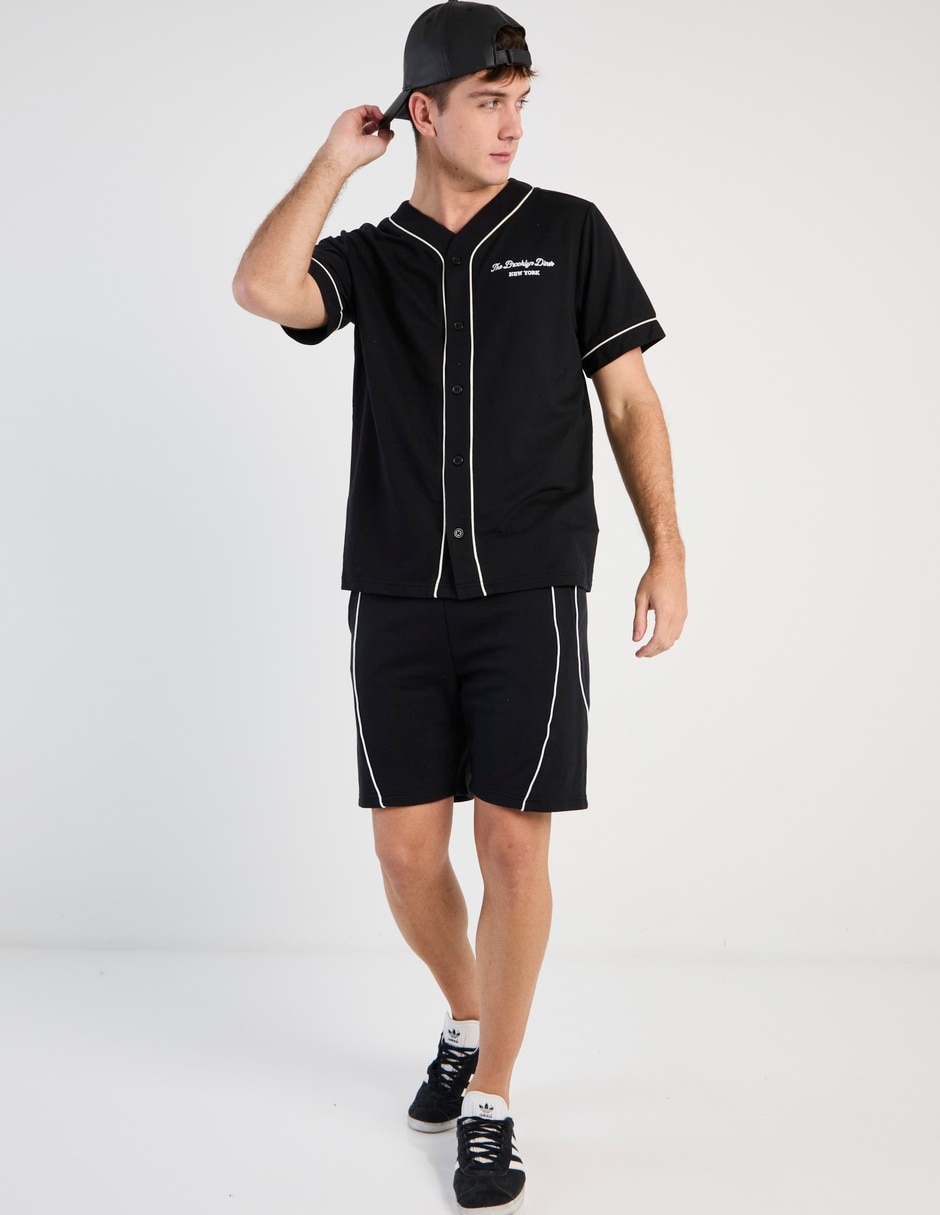 Camisa casual de algodón manga corta para hombre