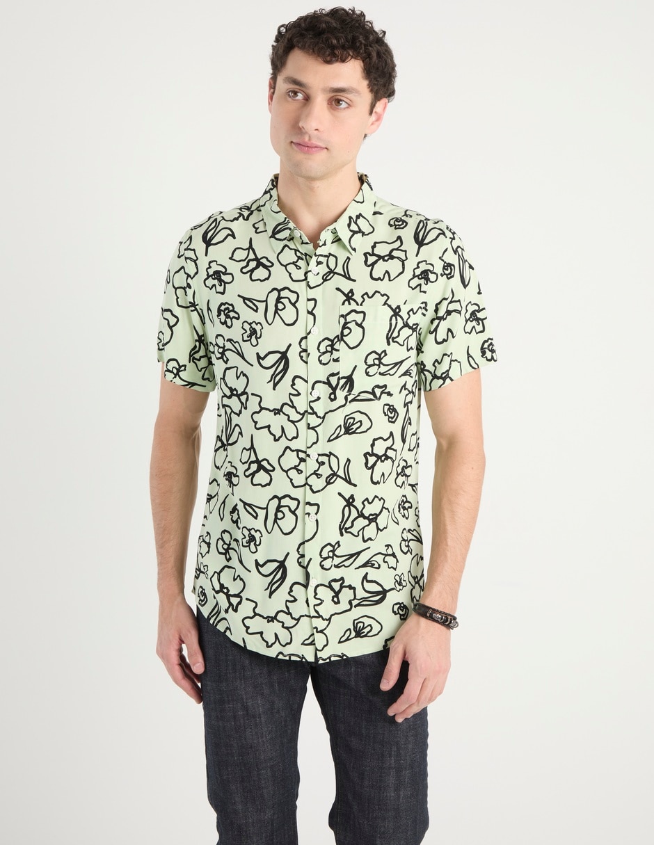 Camisa casual manga corta para hombre Camisa casual manga corta para hombre