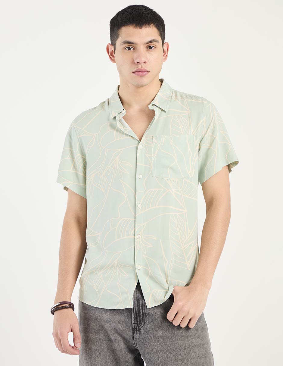 Camisa casual manga corta para hombre Camisa casual manga corta para hombre