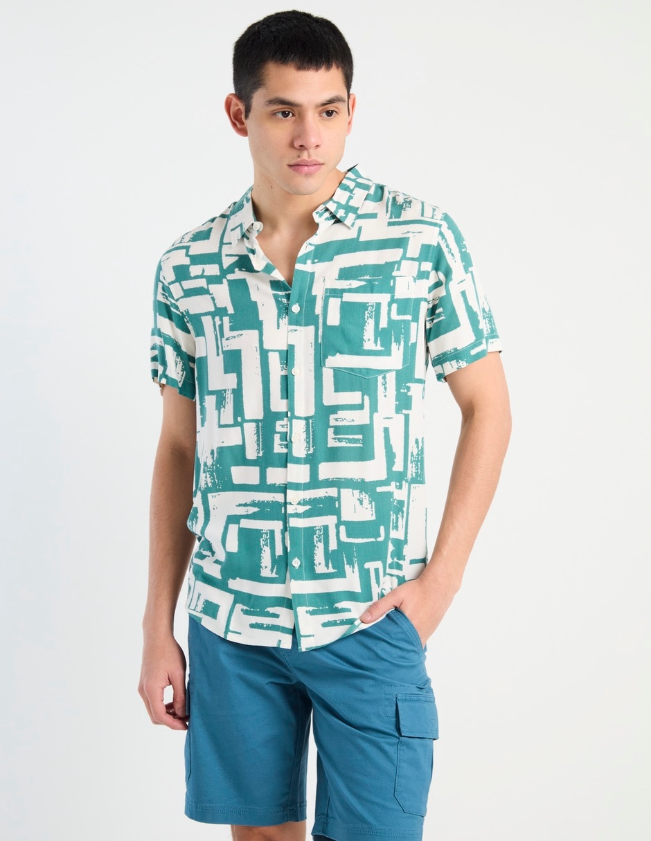 Camisa casual manga corta para hombre Camisa casual manga corta para hombre
