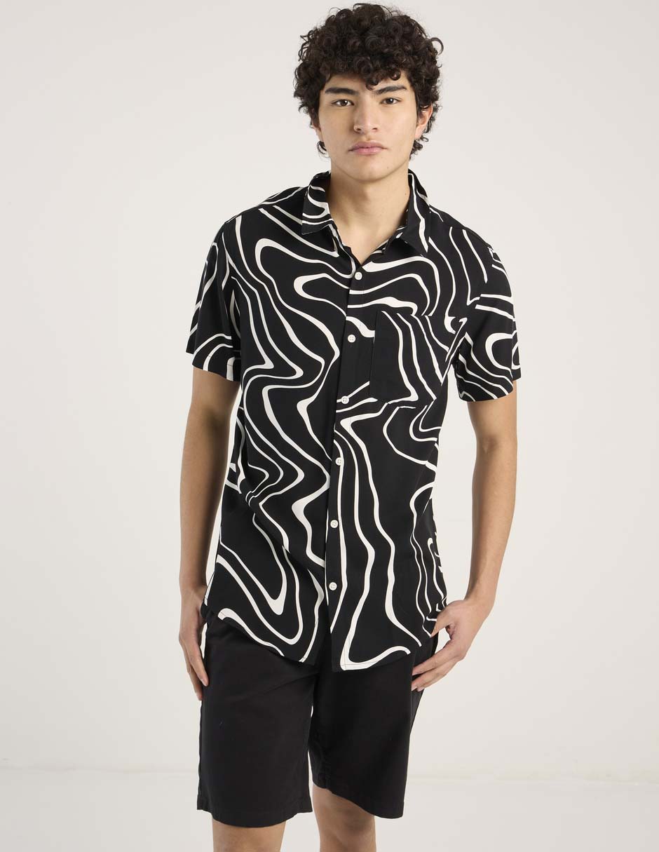 Camisa casual manga corta para hombre Camisa casual manga corta para hombre