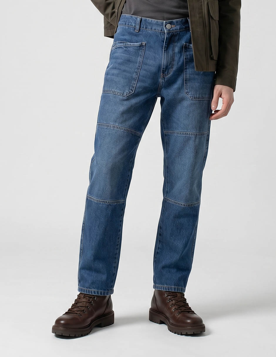 Jeans regular Non Stop lavado whisker para hombre