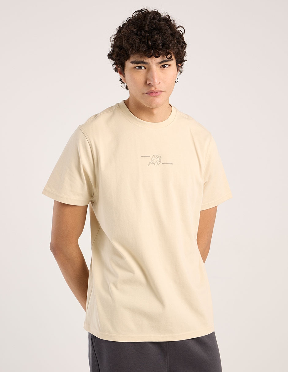 Playera cuello redondo para hombre 1
