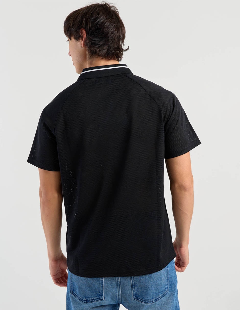 Playera cuello camisero para hombre