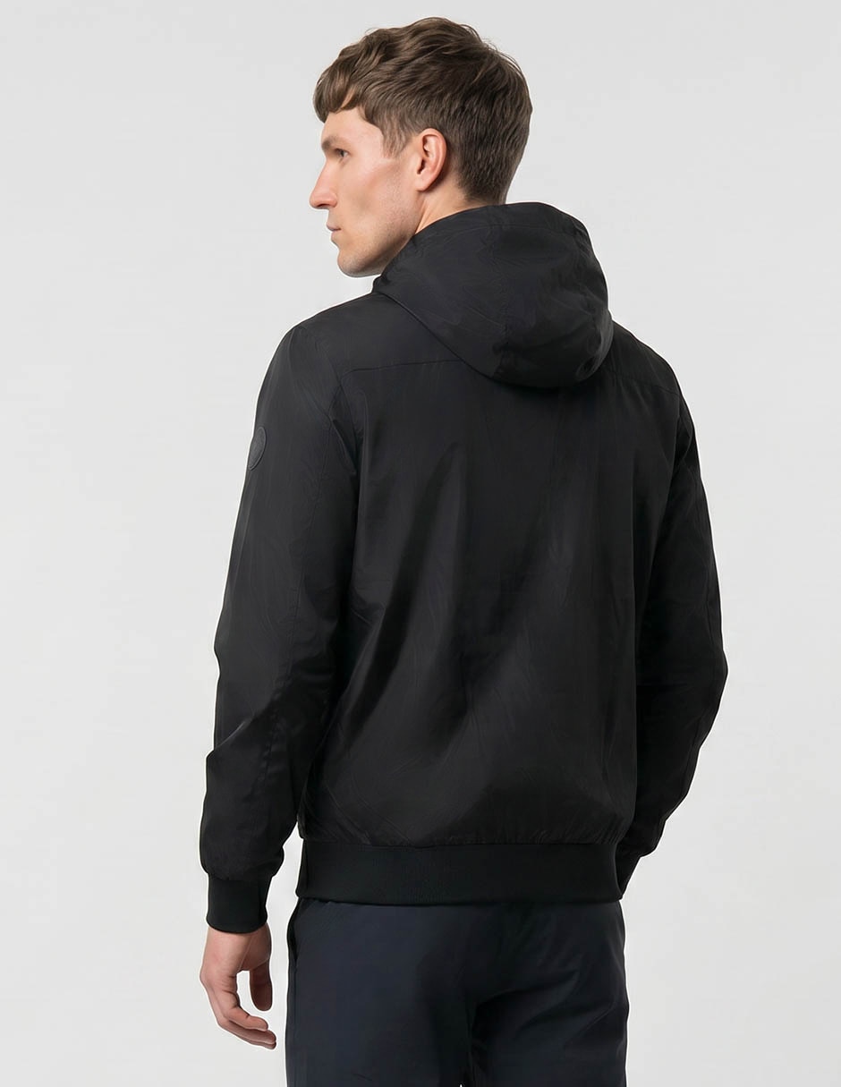 Chamarra casual con capucha para hombre 2