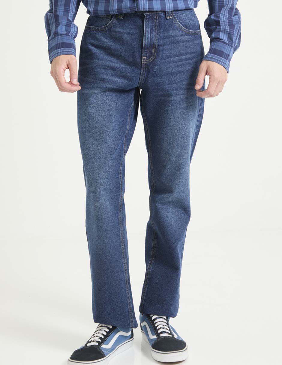 Jeans straight Non Stop deslavado para hombre