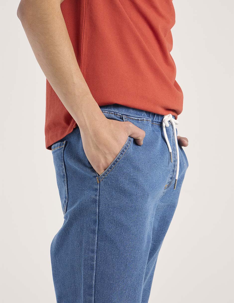 Jeans jogger straight Non Stop lavado medio para hombre