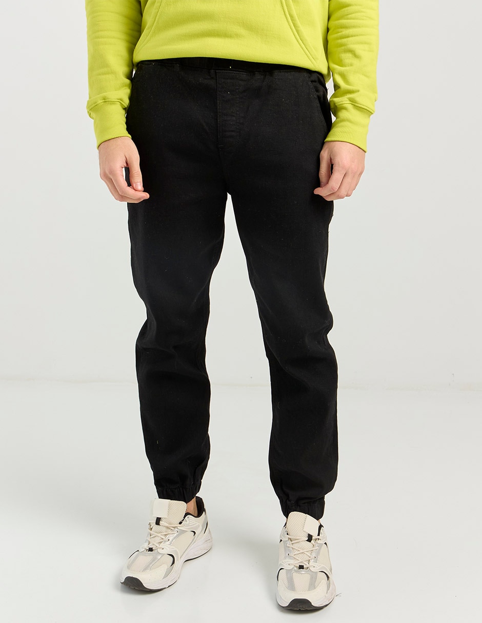 Jeans jogger straight lavado medio para hombre