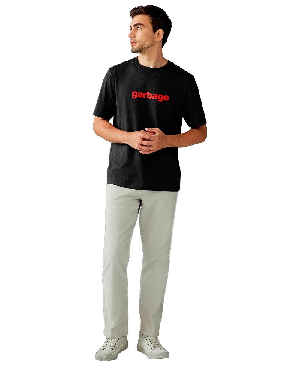 Playera cuello redondo para hombre