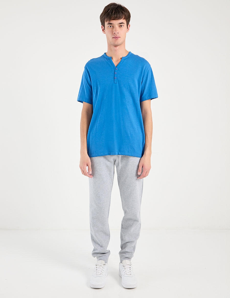 Pants regular con jareta para hombre 2