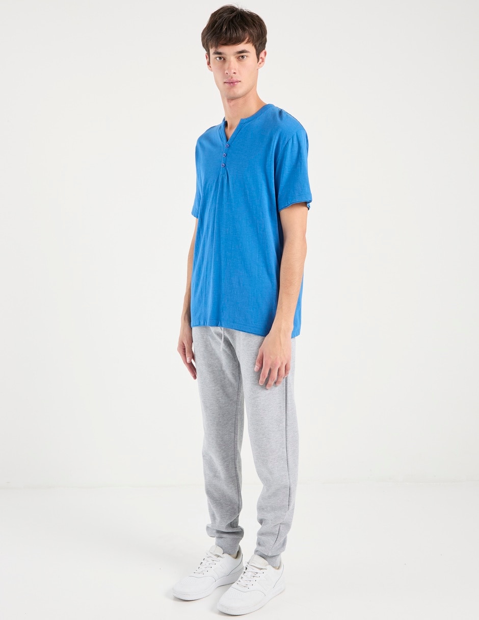 Pants regular con jareta para hombre 3