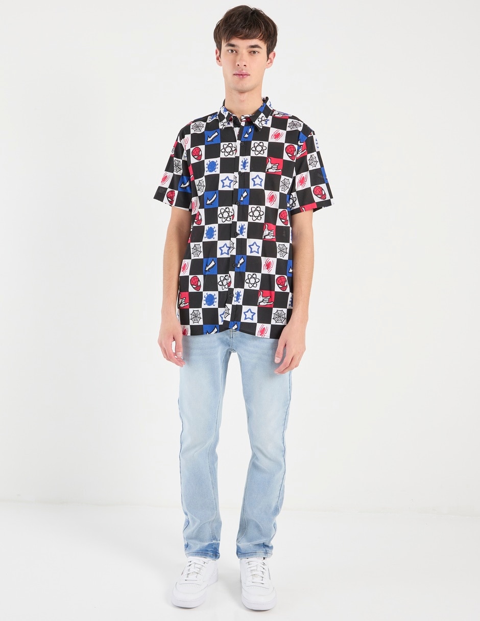 Camisa casual de algodón manga corta para hombre 5
